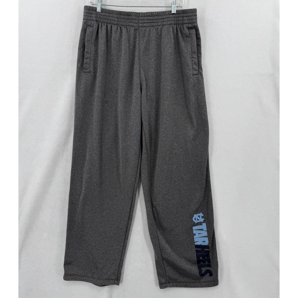Section 101 Majestic UNC Tar Heels Sweatpants Mens XL Gray Wide Leg Fleece